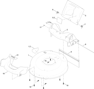 Frame Assembly Diagram and Parts List for 10736 403400000 - 405499999 Lawn Boy Lawn Mower